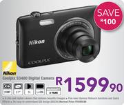 Nikon Coolpix S3400 Digital Camera