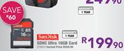 Sandisk SDHC Ultra 16GB Card