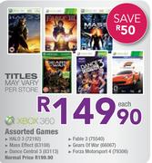 Xbox 360 Assorted Games-Each