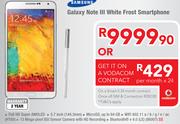 Samsung Galaxy Note 3 White Frost Smartphone