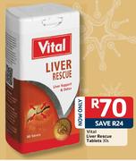 Vital Liver Rescue Tablets-30's
