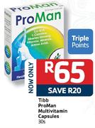 Tibb ProMan Multivitamin Capsules-30's