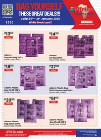 Africa Cash And Carry : Bag Yourself These Great Deals (14 January - 31 January 2025 While Stocks Last)