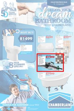 Chamberlains : Create Your Dream Bathroom (10 Sept - 16 Sept 2018), page 1
