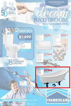 Chamberlains : Create Your Dream Bathroom (10 Sept - 16 Sept 2018), page 1