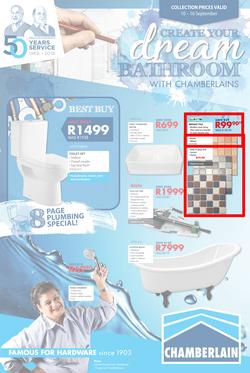 Chamberlains : Create Your Dream Bathroom (10 Sept - 16 Sept 2018), page 1