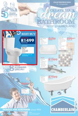 Chamberlains : Create Your Dream Bathroom (10 Sept - 16 Sept 2018), page 1