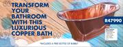 Rossco Free Standing Copper Bath-1675 x 700mm