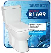 Splashworks Michelle Toilet Set