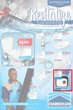 Chamberlains : Revitalize Your Bathroom (9 Sept - 15 Sept 2019), page 1