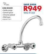 Cobra Sink Mixer 3366/041/10ST