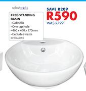 Spalshworks Free Standing Basin-460 x 460 x 170mm