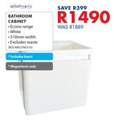 Splash Works Bathroom Cabinet Includes Basin BOCABECONO51