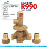 WHS Pressure Control Valve-20mm