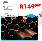 Copper Tube Class 0-15mm x 5.5m Each