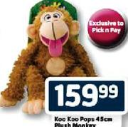 Koo Koo Pops Plush Monkey-45cm