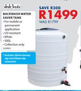 JoJo Tanks Backwash Water Saver Tank-500L
