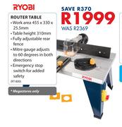 Ryobi Router Table