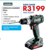 Metabo Cordless Hammer Drill 602317500