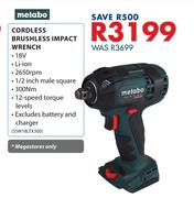 Metabo Cordless Brushless Impact Wrench SSW18LTX300