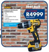 Dewalt Cordless Brushless Hammer Drill DCD796P2-QW
