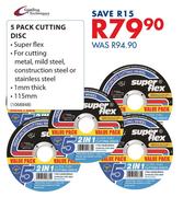 Grinding Techniques 5 Pack Cutting Disc-Each