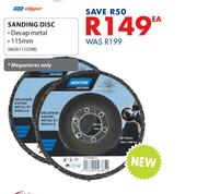 Norton Clipper Sanding Disc 115mm-Each