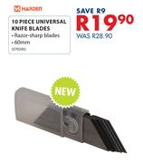 Harden 10 Piece Universal Knife Blades 60mm