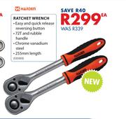 Harden Ratchet Wrench 255mm-Each
