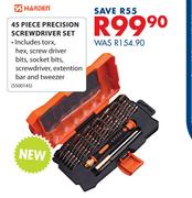 Harden 45 Piece Precision Screwdriver Set