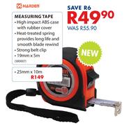 Harden Measuring Tape-25mm x 10m 