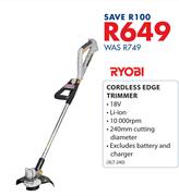 Ryobi Cordless Edge Trimmer XLT-240