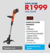 Black + Decker Cordless Trimmer