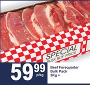 Beef Forequarter Bulk Pack (3Kg Plus)-Per Kg