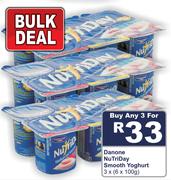 Danone Nutriday Smooth Yoghurt-3x(6x100g)