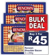 Renown Shoulder Bacon-3x200g