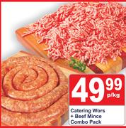 Catering Wors+ Beef Mince Combo Pack-Per Kg