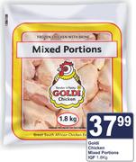 Goldi Chicken Mixed Portions IQF-1.8Kg