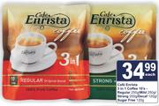 Cafe Enrista 3 In 1 Coffee 10's Regular 250g/Mild 250g/Strong 200g/Decaf 120g/Sugar Free 120g-Each