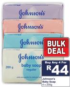 Johnson's Baby Soap-4x200g