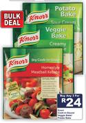 Knorr Cook In Sauce/Veggie Bake/Potato Bake-For 3 