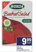Werda Beetroot Grated/Sliced-420g Each
