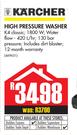 Karcher High Pressure Washer