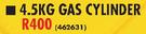 Megamaster 4.5Kg Gas Cylinder