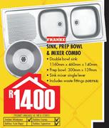 Franke Sink, Prep Bowl & Mixer Combo