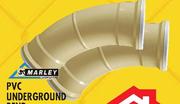 Marley PVC Ribbed Underground Bend-110mm Ea