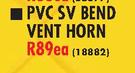 Marley PVC SV Bend Vent Horn Underground Bend-Each
