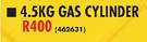 Megamaster 4.5Kg Gas Cylinder
