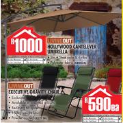 Living Out Hollywood Cantelever Umbrella