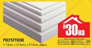 Polystyrene-15mm x 610mm x 915mm Ea